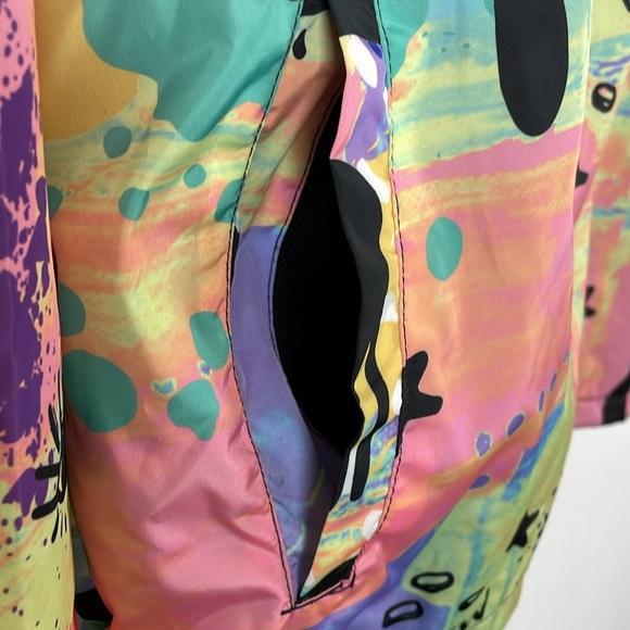 Reason World Class Crew Running Paint Graffiti Windbreaker Pullover Men M Jacket - Picture 4 of 9